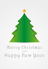 Image showing card with christmas tree