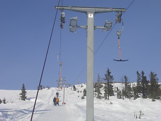 Image showing Ski lift