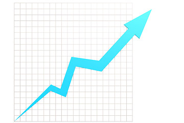 Image showing Blue graph in chart table