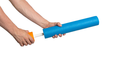 Image showing Foam water cylinder tube toy