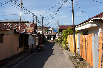 Image showing Manado shantytown street North Sulawesi