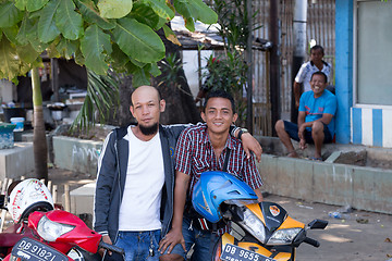 Image showing young happy muslim teenagers