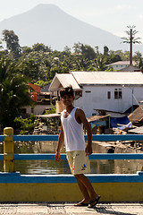 Image showing Indonesian boy in Manado shantytown