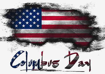 Image showing Flag of United States, USA Columbus Day