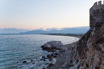 Image showing Sunset in Anamur