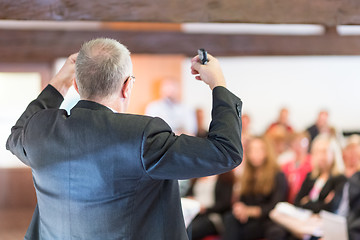 Image showing Businessman making a business presentation.