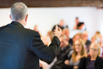 Image showing Speaker at Business Conference and Presentation.