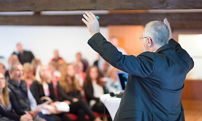 Image showing Speaker at Business Conference and Presentation.