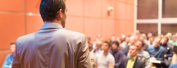 Image showing Speaker at Business Conference and Presentation.