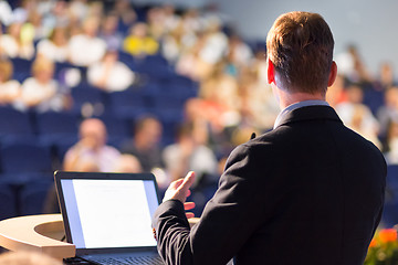 Image showing Speaker at Business Conference and Presentation.