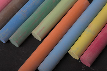 Image showing Colorful chalk