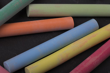 Image showing Colorful chalk