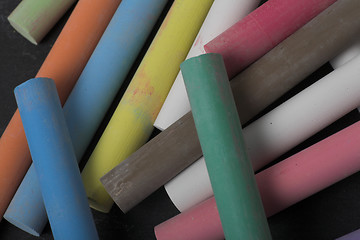 Image showing Colorful chalk