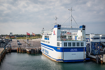 Image showing Ferry in Læsø harbor in Denmark