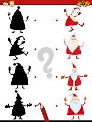 Image showing shadow task with santa claus