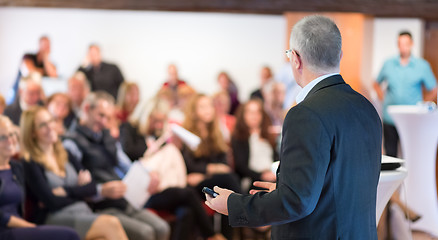 Image showing Speaker at Business Conference and Presentation.