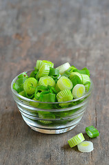 Image showing chopped green onions 