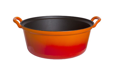 Image showing Old cooking pot isolated