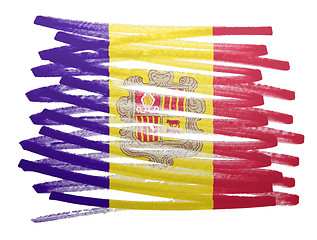Image showing Flag illustration - Andorra