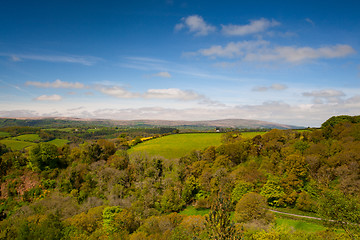 Image showing View of the landscape from Castle Drogo