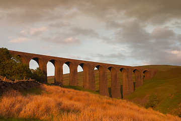 Image showing Old Arten Gill Viaduct in Yorkshire Dales National Park