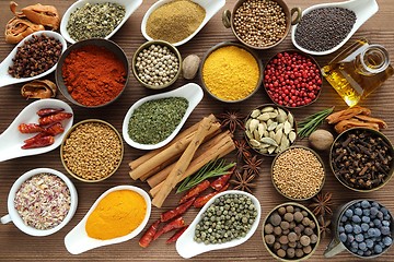 Image showing Spices and herbs.