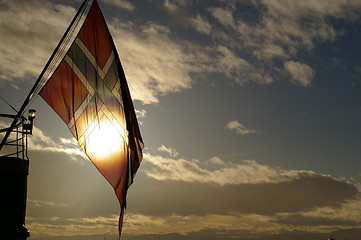 Image showing Norwegian flag