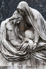 Image showing Old Cemetery statue