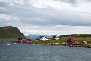 Image showing Island in the Porsangerfjord, Norway