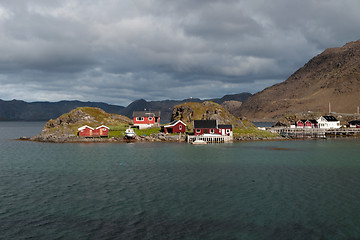 Image showing Island in the Porsangerfjord, Norway