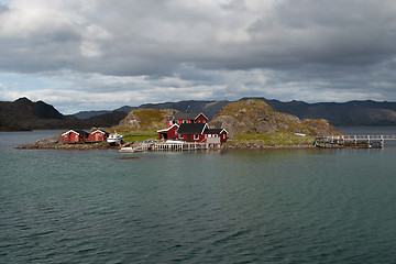 Image showing Island in the Porsangerfjord, Norway