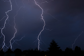 Image showing Thunderstorm in July