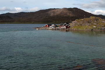 Image showing Island in the Porsangerfjord, Norway