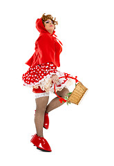 Image showing Actor Drag Queen Dressed as Little Red Riding Hood