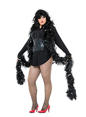 Image showing Actor Drag Queen Dressed as Woman Showing Emotions