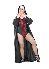 Image showing Actor Drag Queen Dressed as Nun