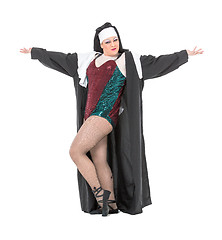 Image showing Actor Drag Queen Dressed as Nun