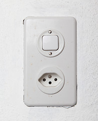 Image showing AC power plug wall socket - Switzerland