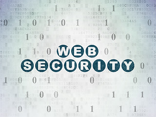 Image showing Safety concept: Web Security on Digital Paper background