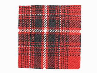 Image showing Tartan fabric sample