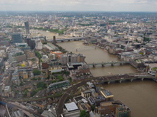 Image showing Aerial view of London