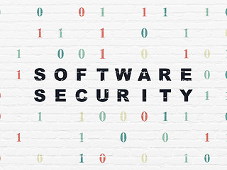 Image showing Privacy concept: Software Security on wall background