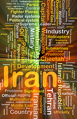 Image showing Iran background concept glowing