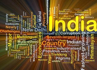 Image showing India background concept glowing