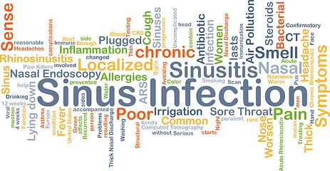 Image showing Sinus infection background concept