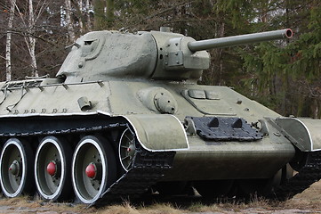 Image showing Soviet WWII tank T-34