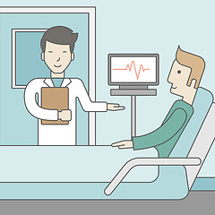 Image showing Doctor visiting patient.