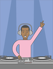 Image showing DJ with turntable.