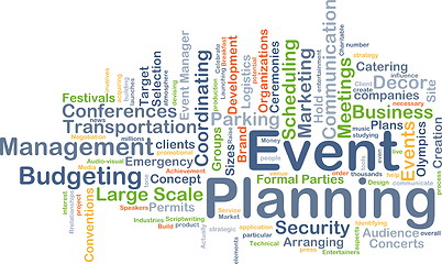 Image showing Event planning background concept