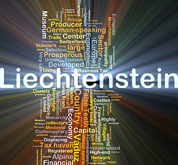 Image showing Liechtenstein background concept glowing